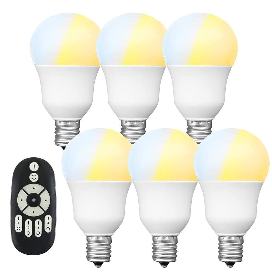 E17 調光 6個セッ LEDシャンデリア電球 | E17口金 6個セット - 心